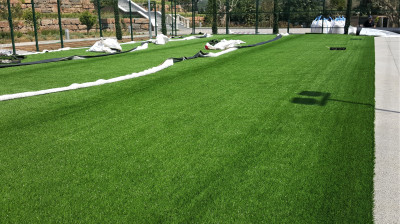Construcción de campo de fútbol