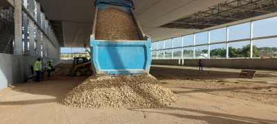 Construcción de las nuevas pistas de tierra batida